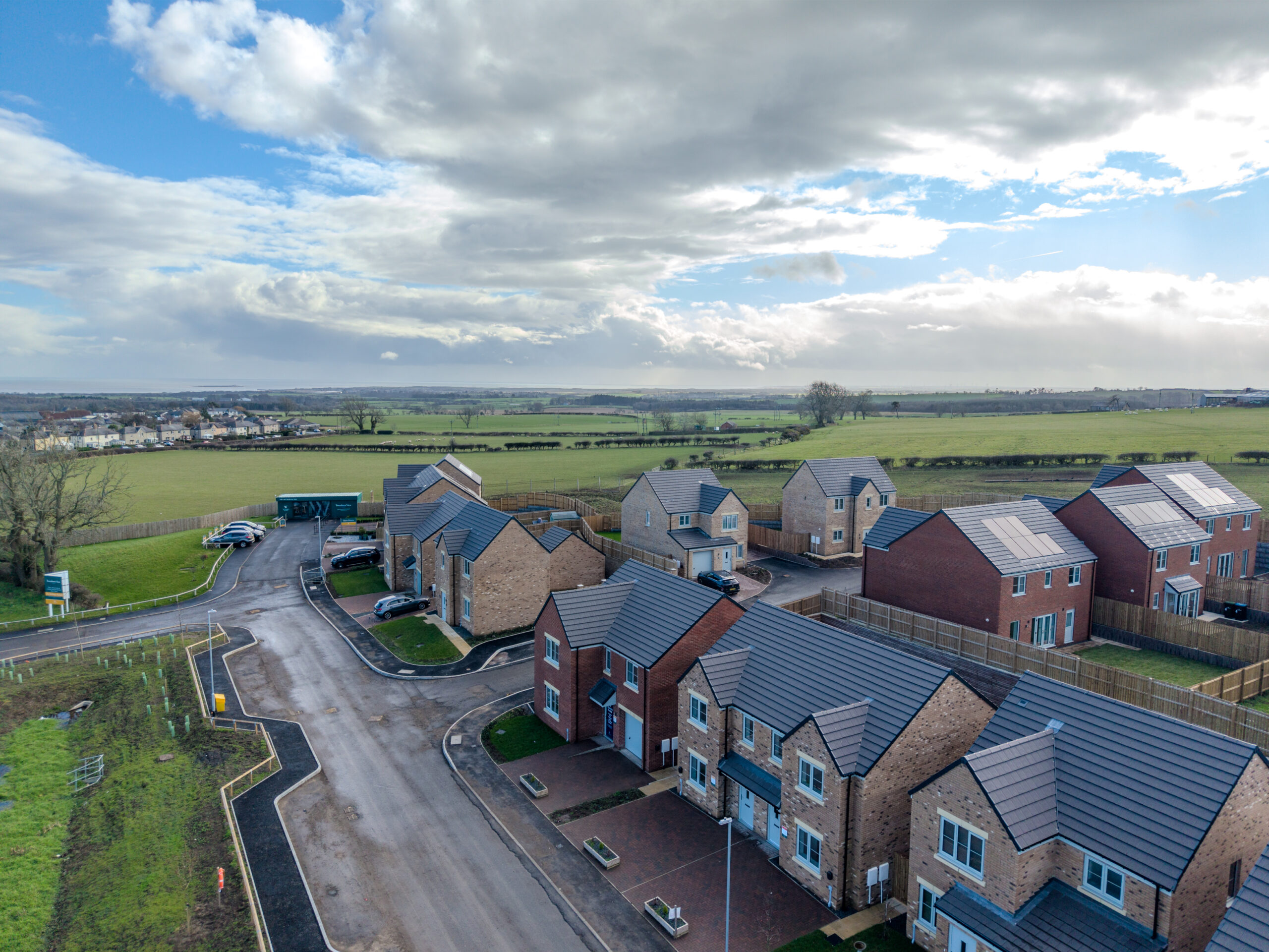 New build homes in Towerburn View near Alnwick 