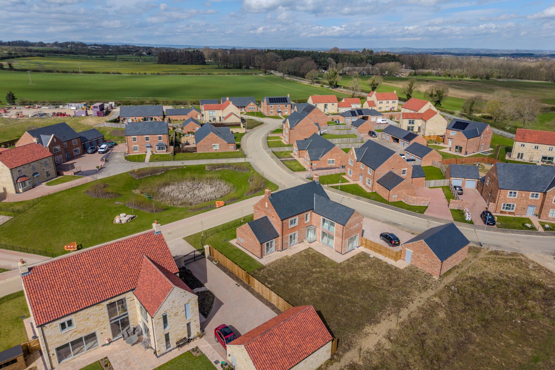 Copperfield Park Middleton Tyas New Build Homes Aerial View