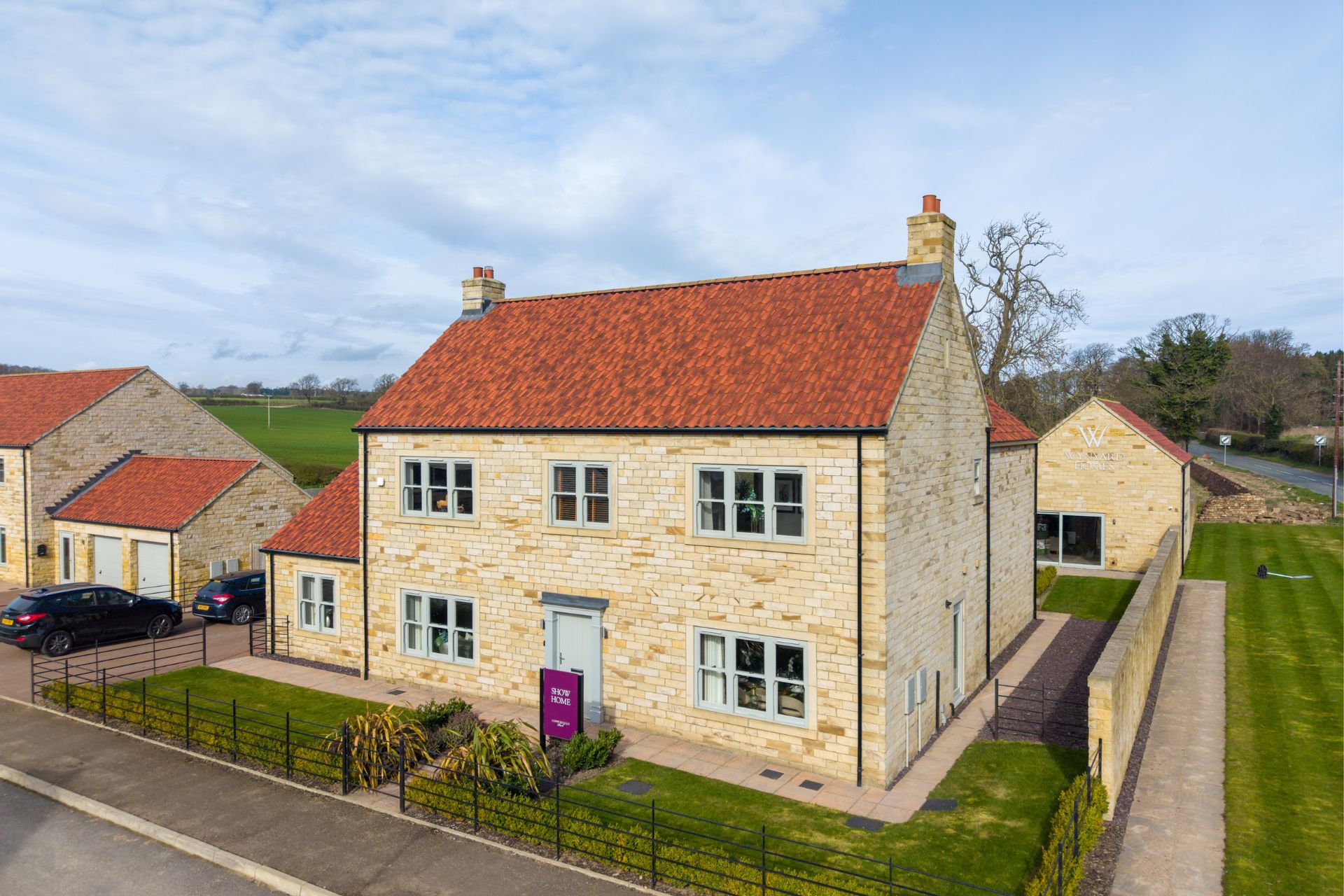 Plot 1 Hurworth Luxury Home Middleton Tyas aerial