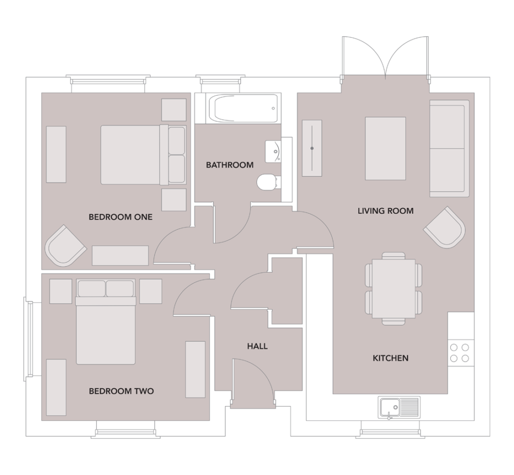 The Atley, Copperfield Park, New Build Bungalow, Middleton Tyas, Floor Plan