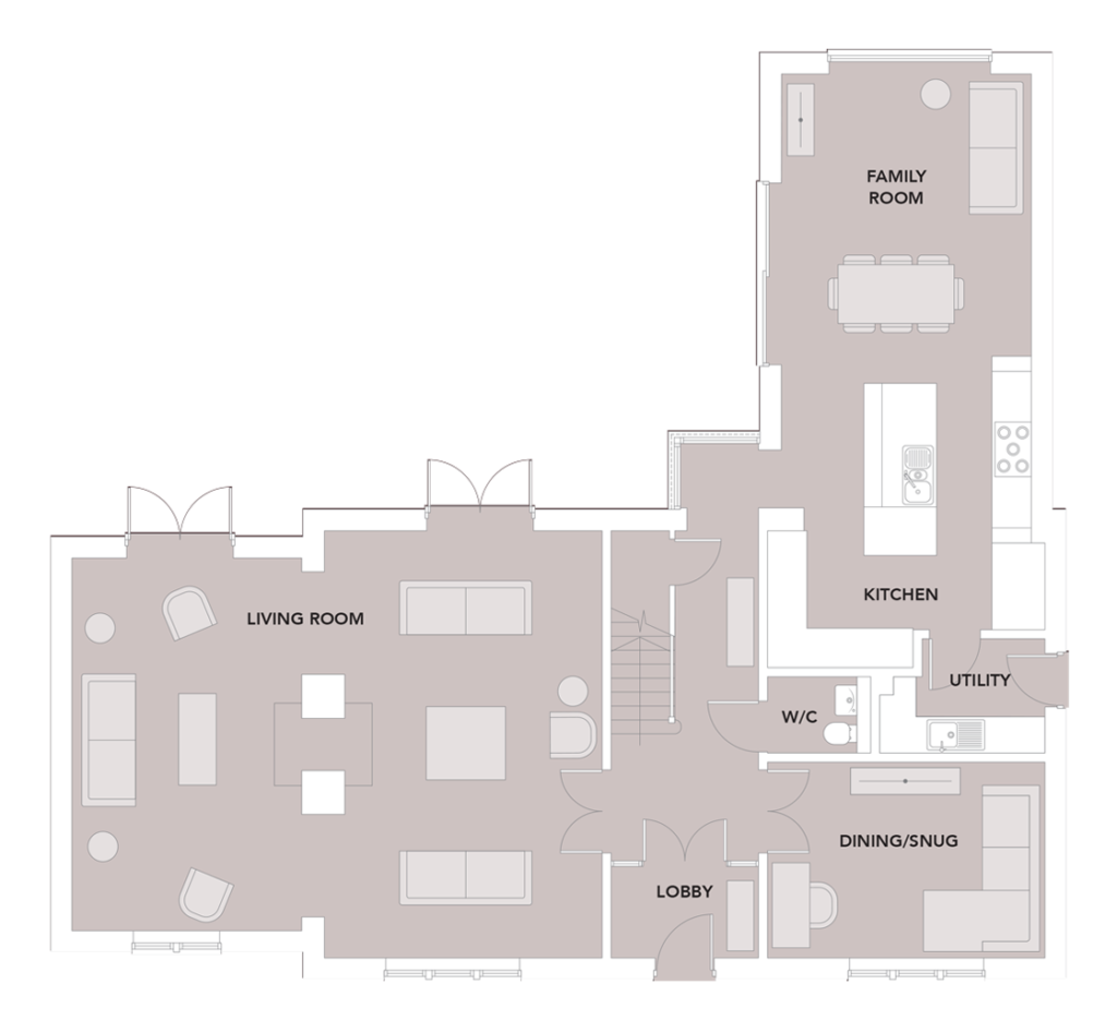 The Hurworth, Copperfield Park Luxury Home Middleton Tyas, Floor Plan Ground