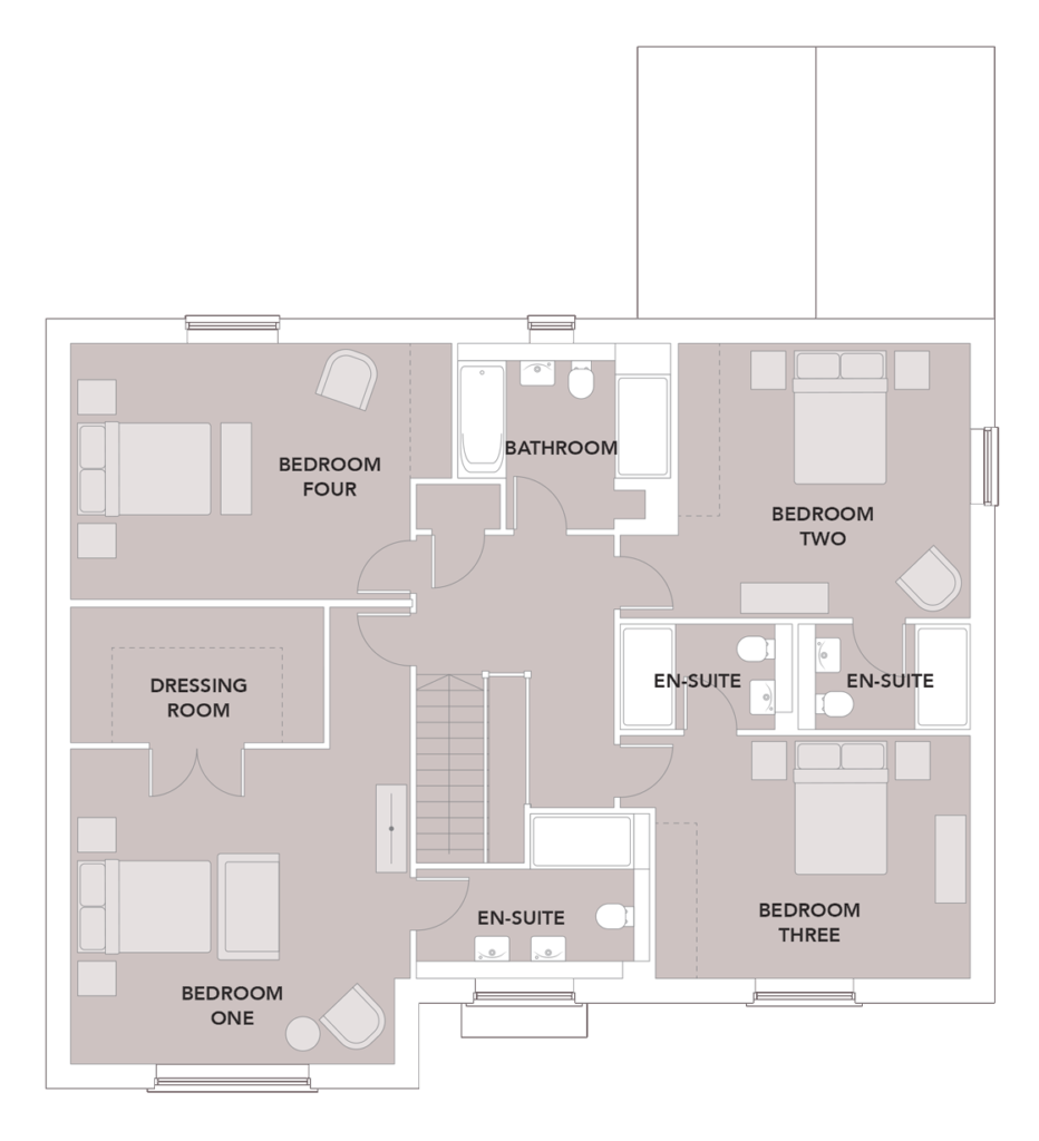 The Malton, Copperfield Park Luxury Home Middleton Tyas, Floor Plan First Floor