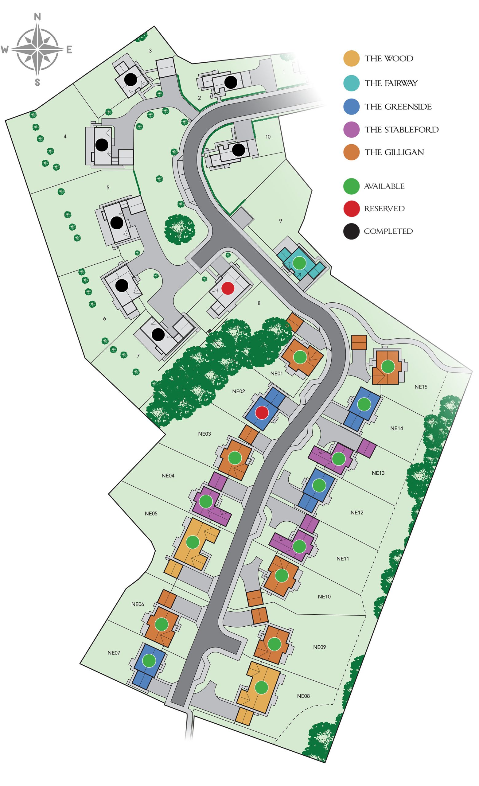 Fairways Site Map