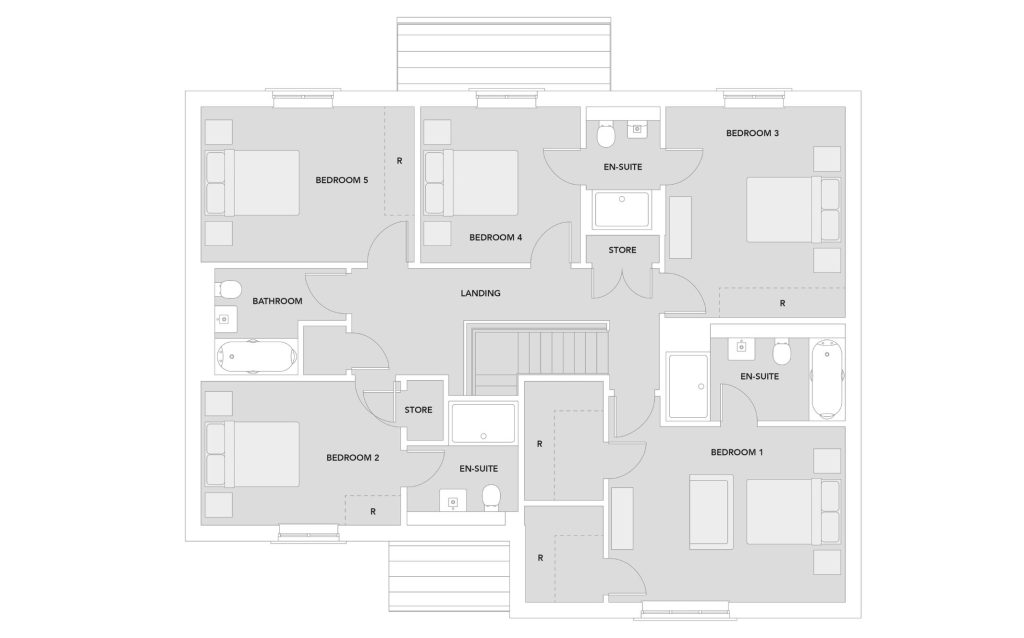 The Gilligan First Floor Plan, Fairways Alnwick