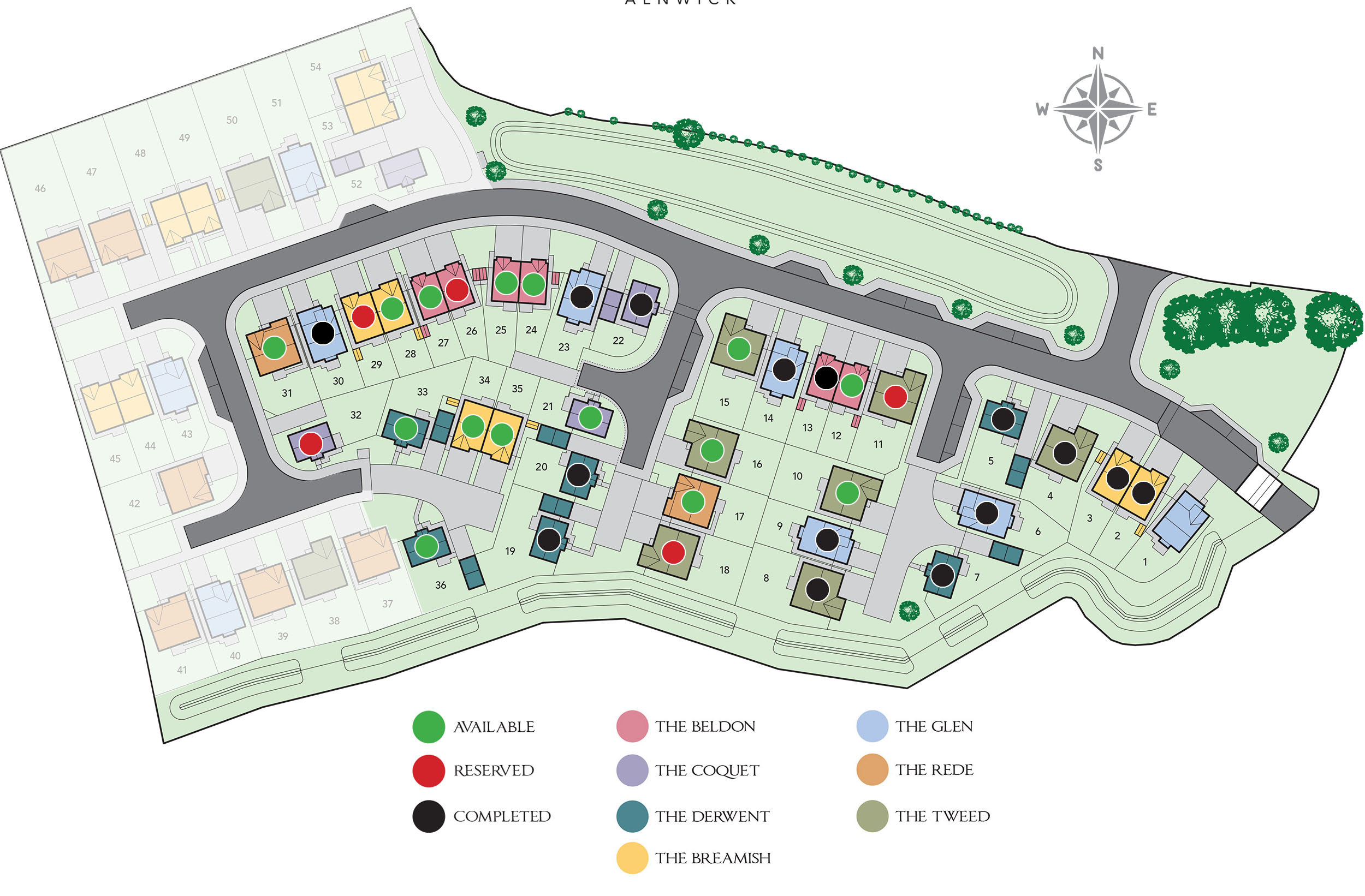 Towerburn View Site Map