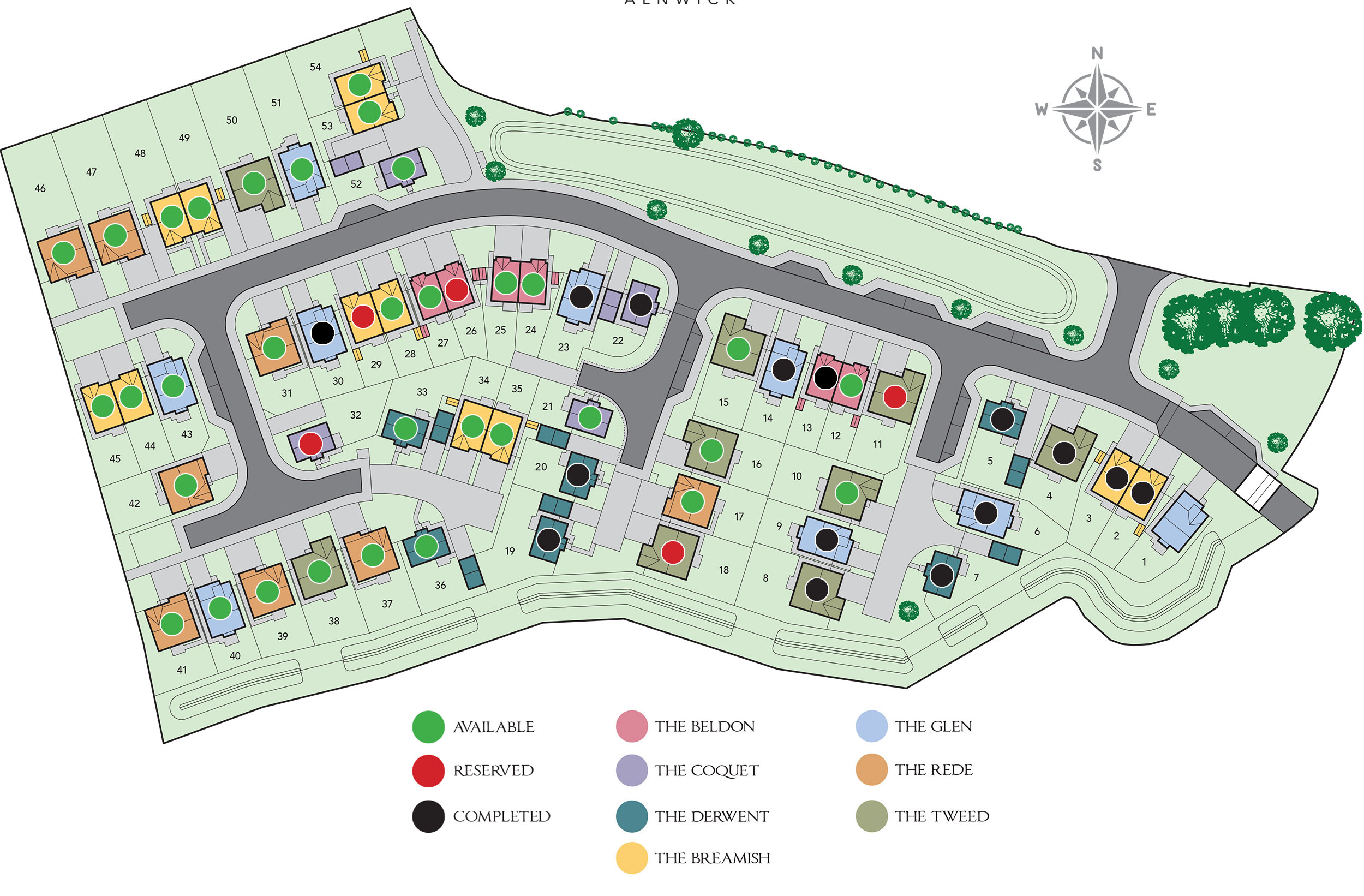 Towerburn View Site Map