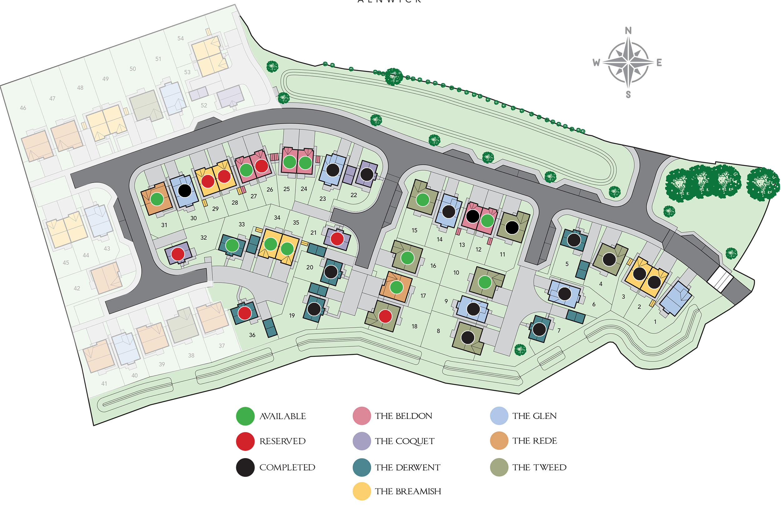 Towerburn View Site Map