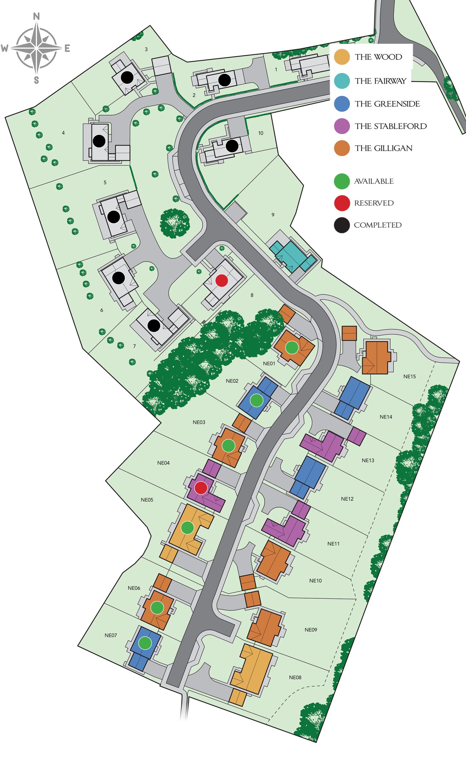 Fairways Site Map