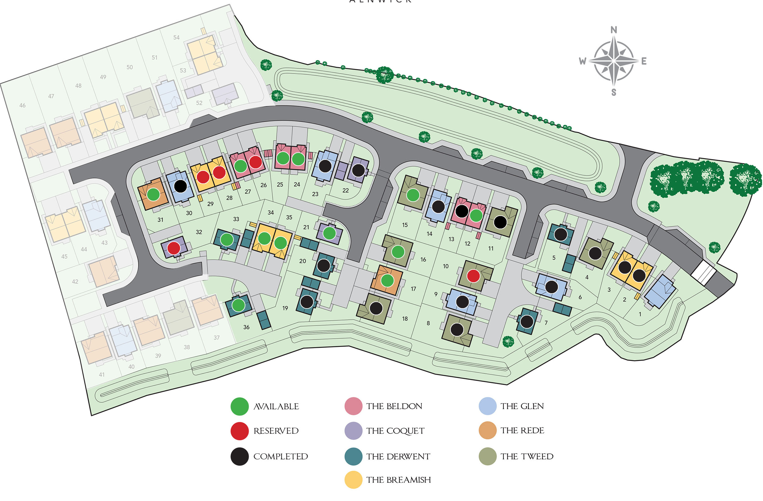 Towerburn View Site Map
