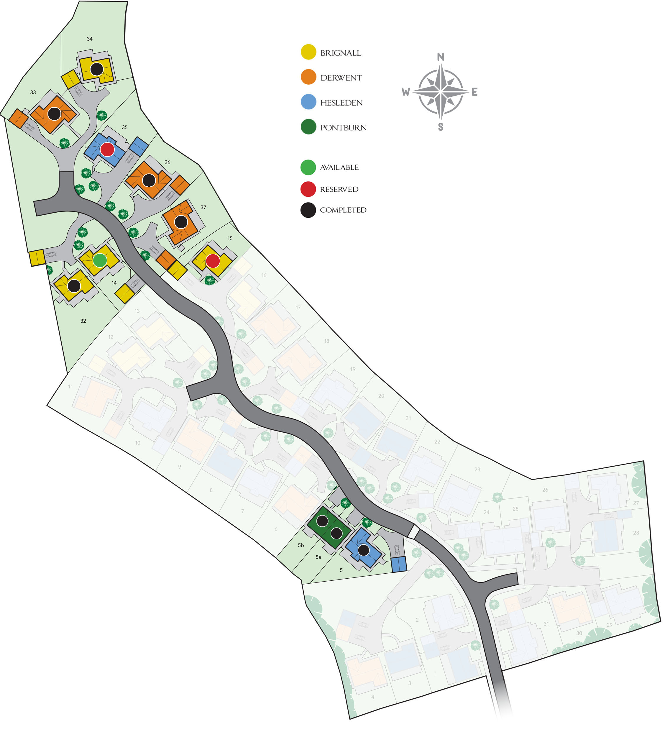 Highgate Meadows Site Map